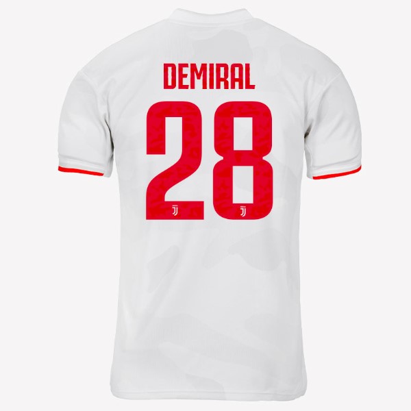 Camiseta Juventus NO.28 Demiral Replica Segunda Ropa 2019/20 Gris Blanco